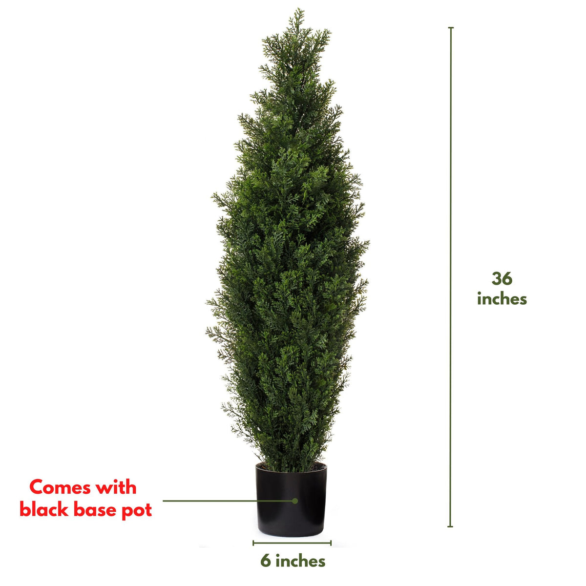 (2 Pack) 3 Ft Cedar Boxwood Topiary