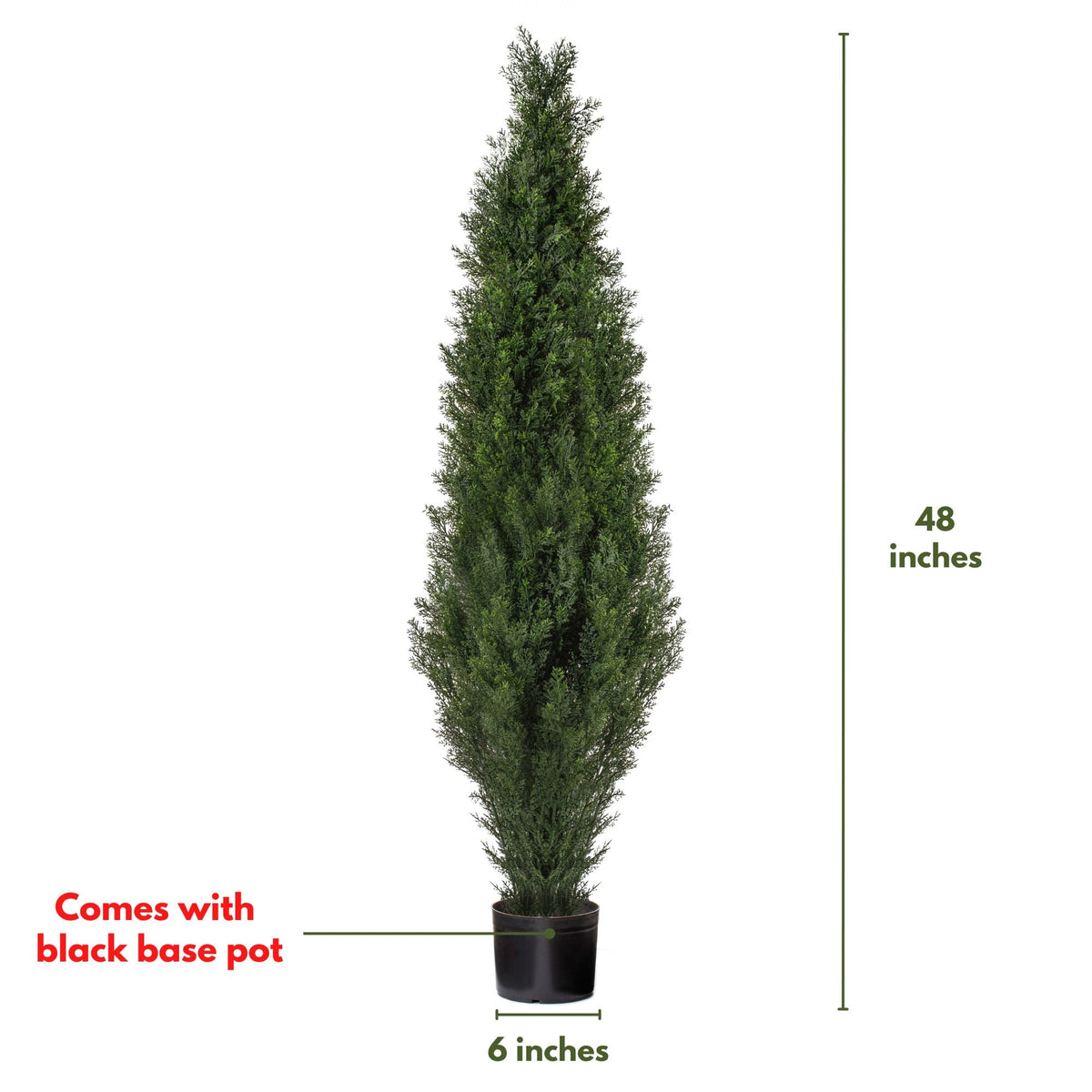 (2 Pack) 4 Ft Cedar Boxwood Topiary
