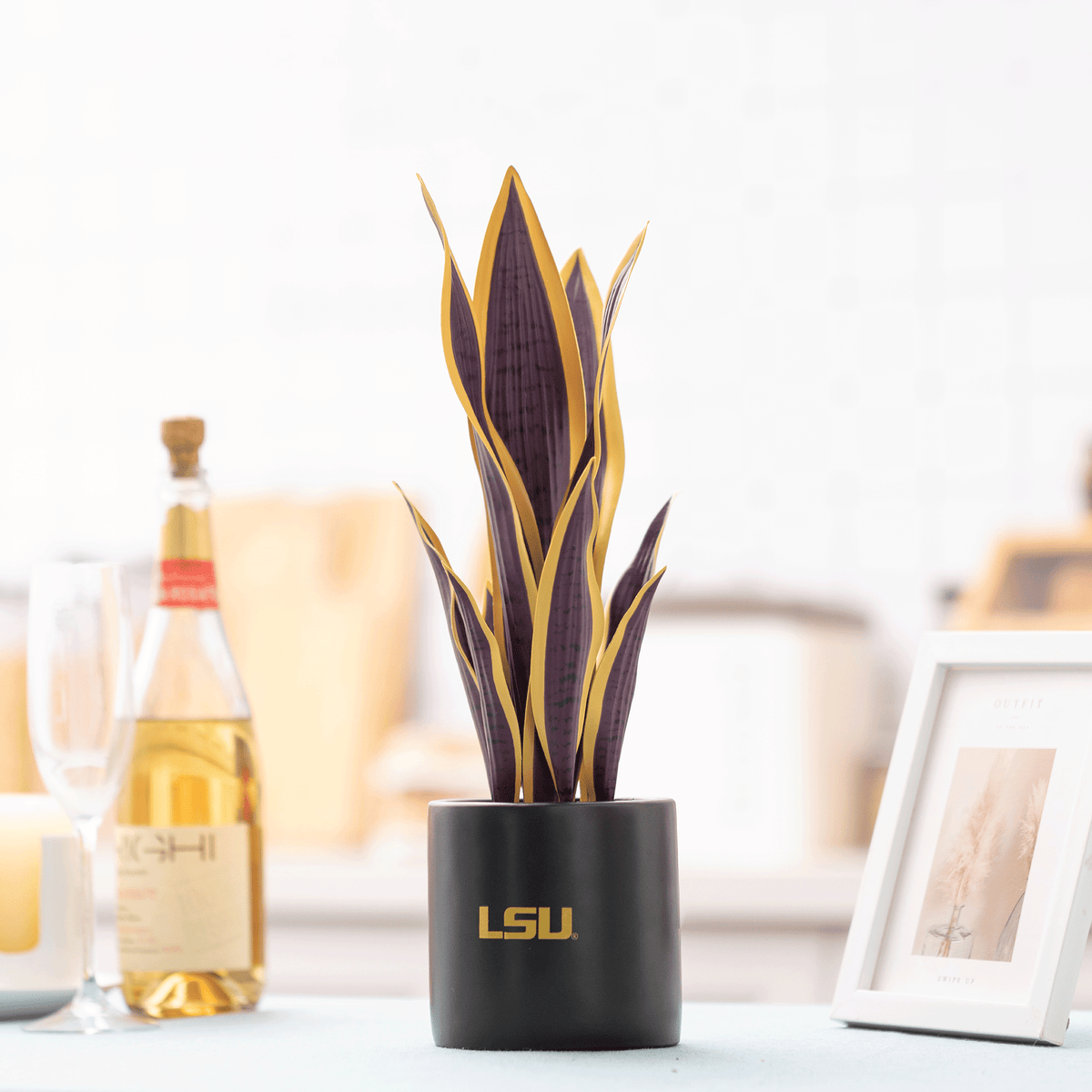 2 Pack - LSU Tigers Faux Snake Plant