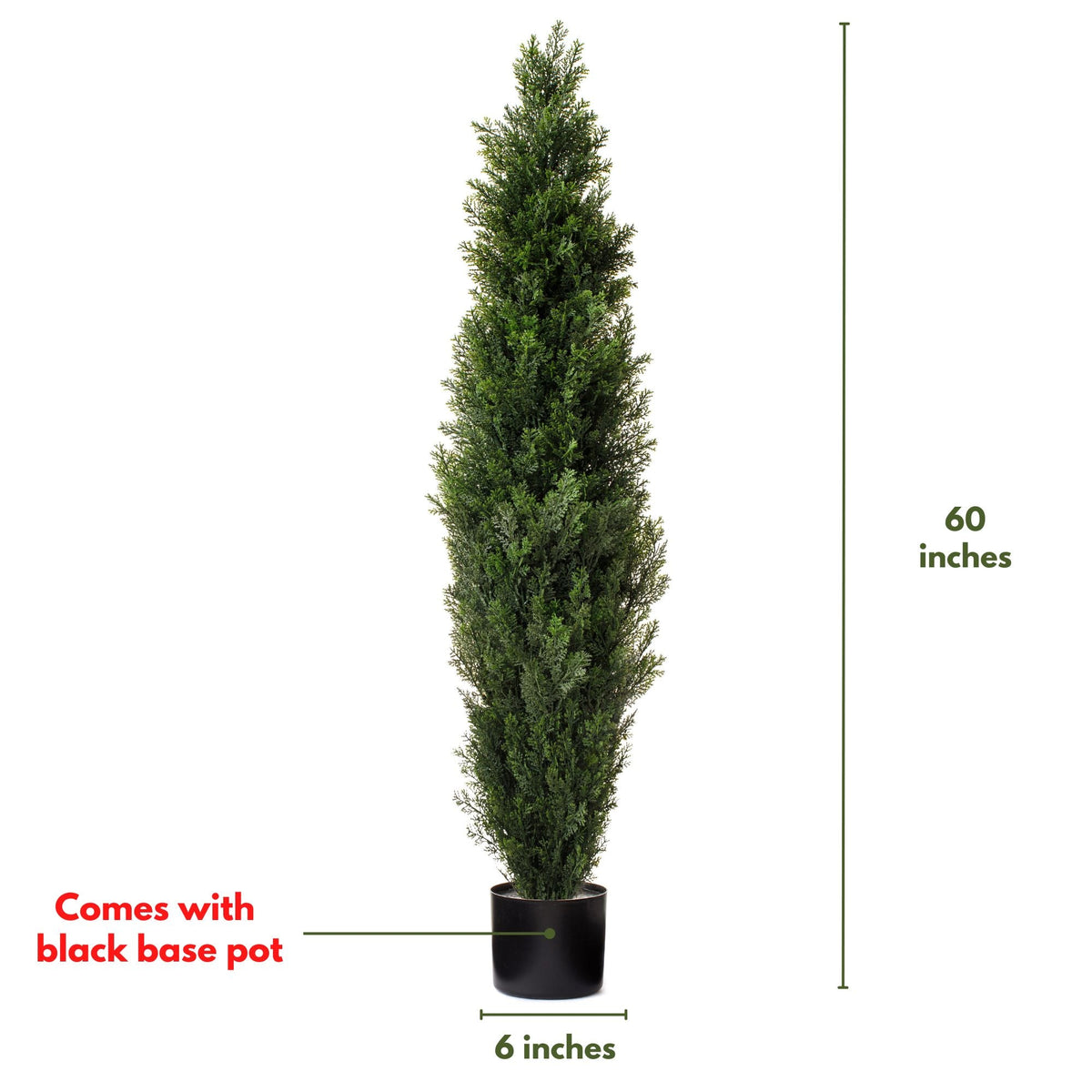 (2 Pack) 5 Ft Cedar Boxwood Topiary