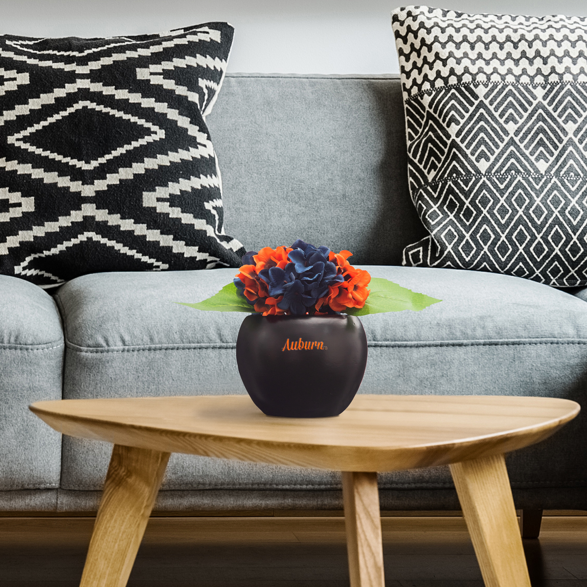 Auburn War Eagle Faux Hydrangea