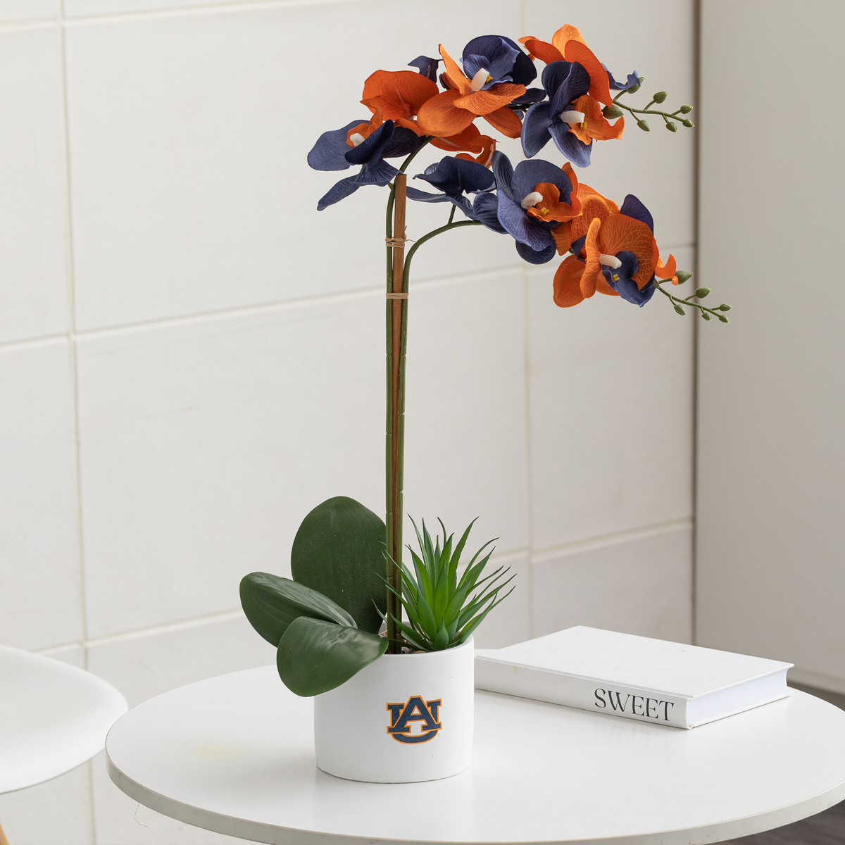 Auburn War Eagle Faux Orchid