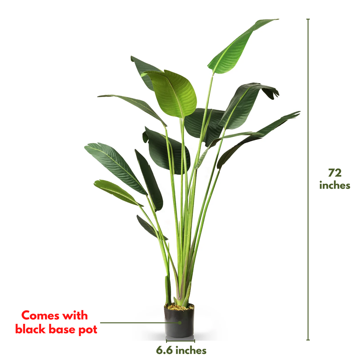 Faux Bird of Paradise Tree 6 Feet