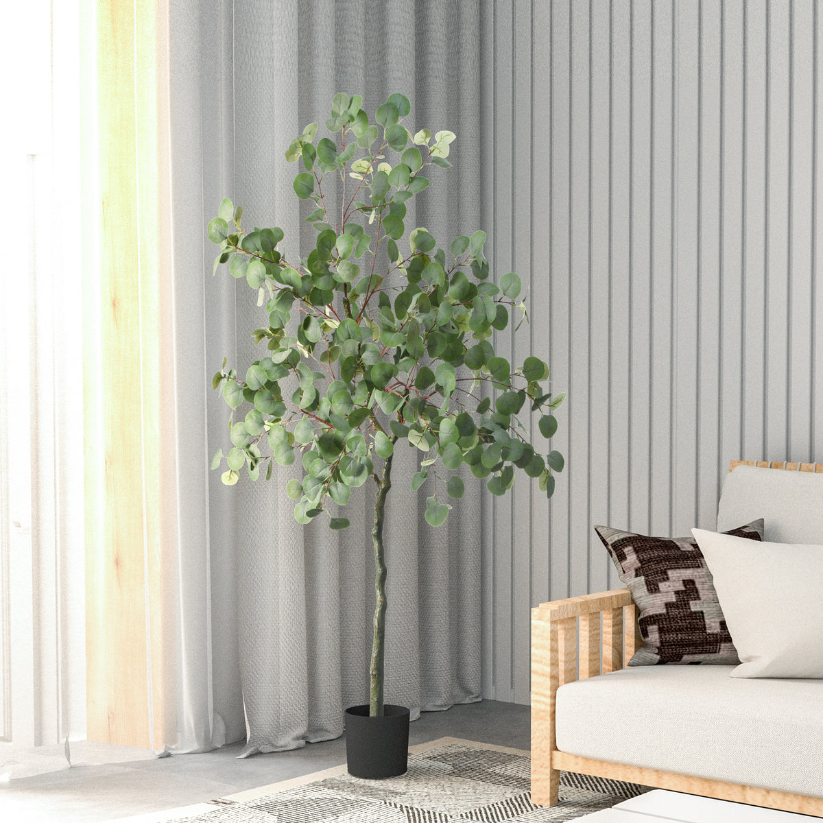 Faux Eucalyptus Tree 5.5 Feet
