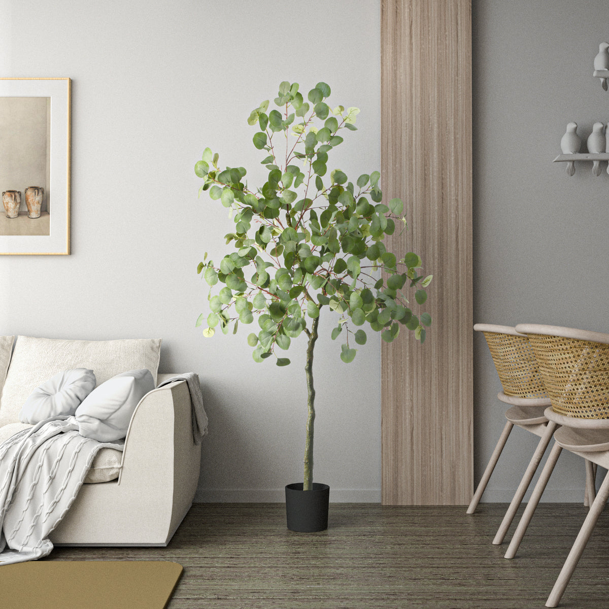 Faux Eucalyptus Tree 5.5 Feet