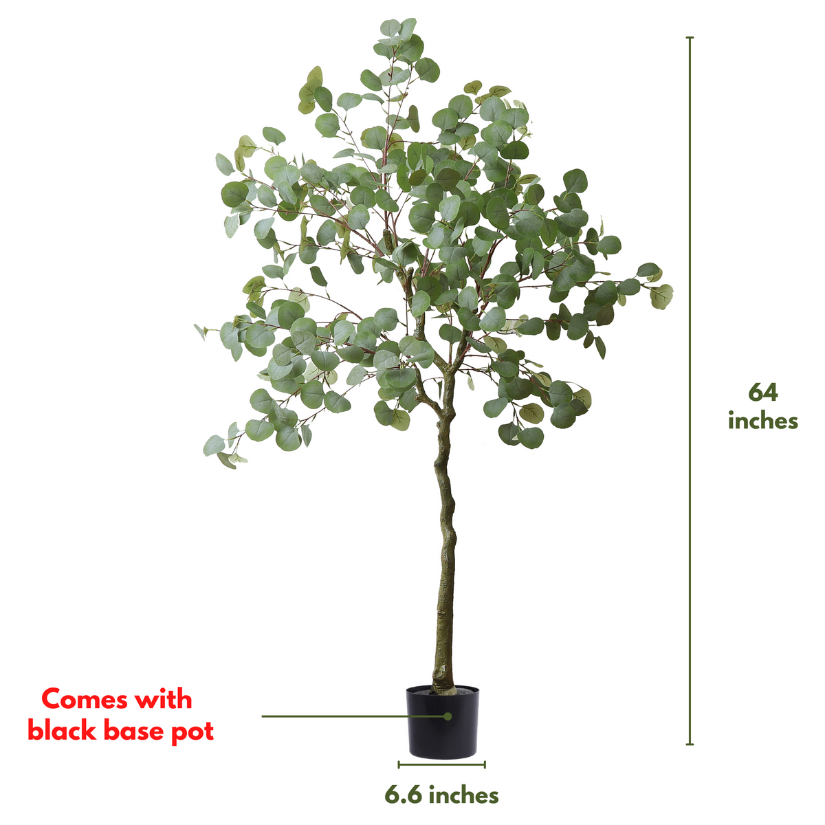 Faux Eucalyptus Tree 5.5 Feet