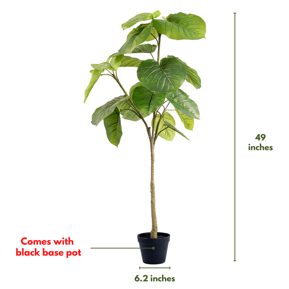 Faux Ficus Rumphii Tree 4 Feet