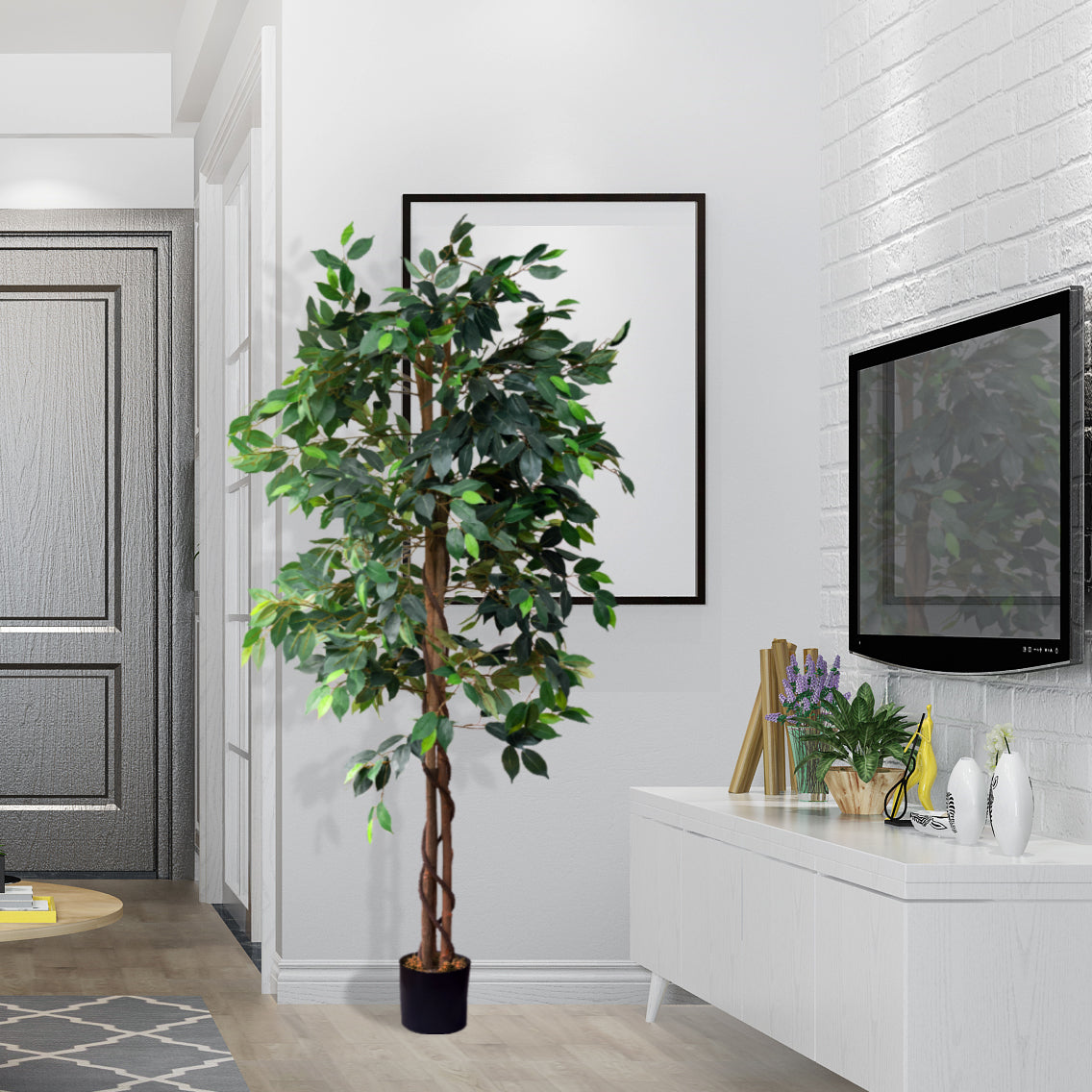 6 Ft. Ficus Tree w/ Basket