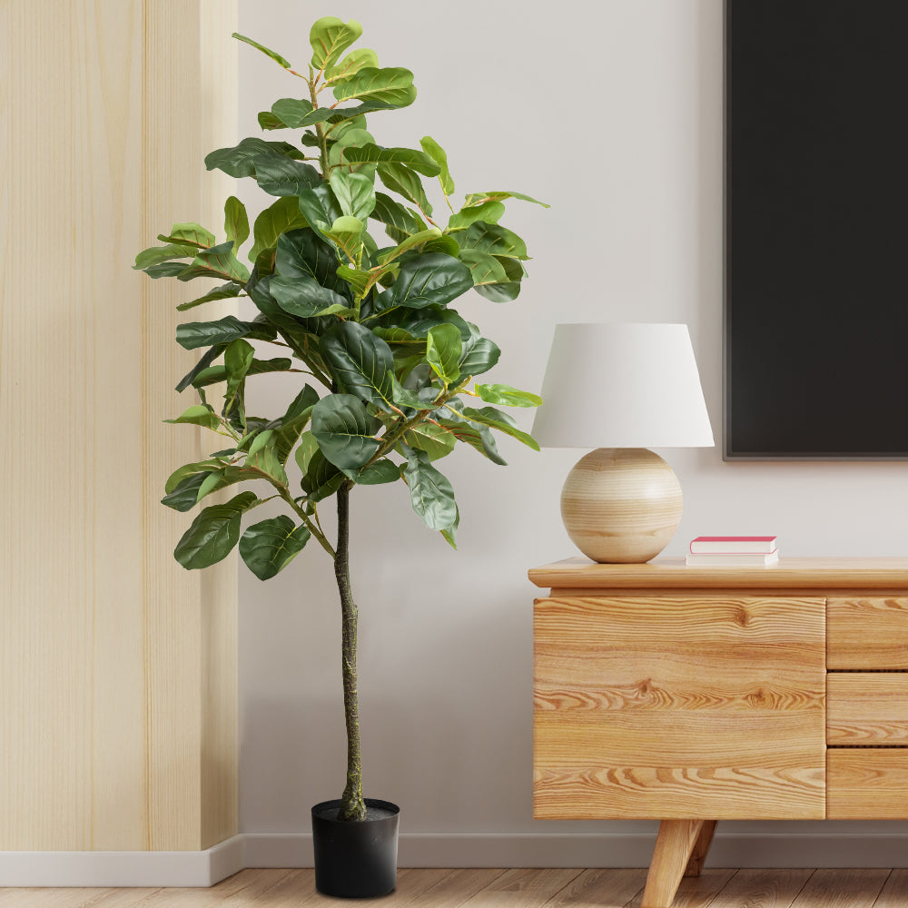 fiddle leaf fig faux Faux Fiddle Leaf Fig Tree 5 Feet