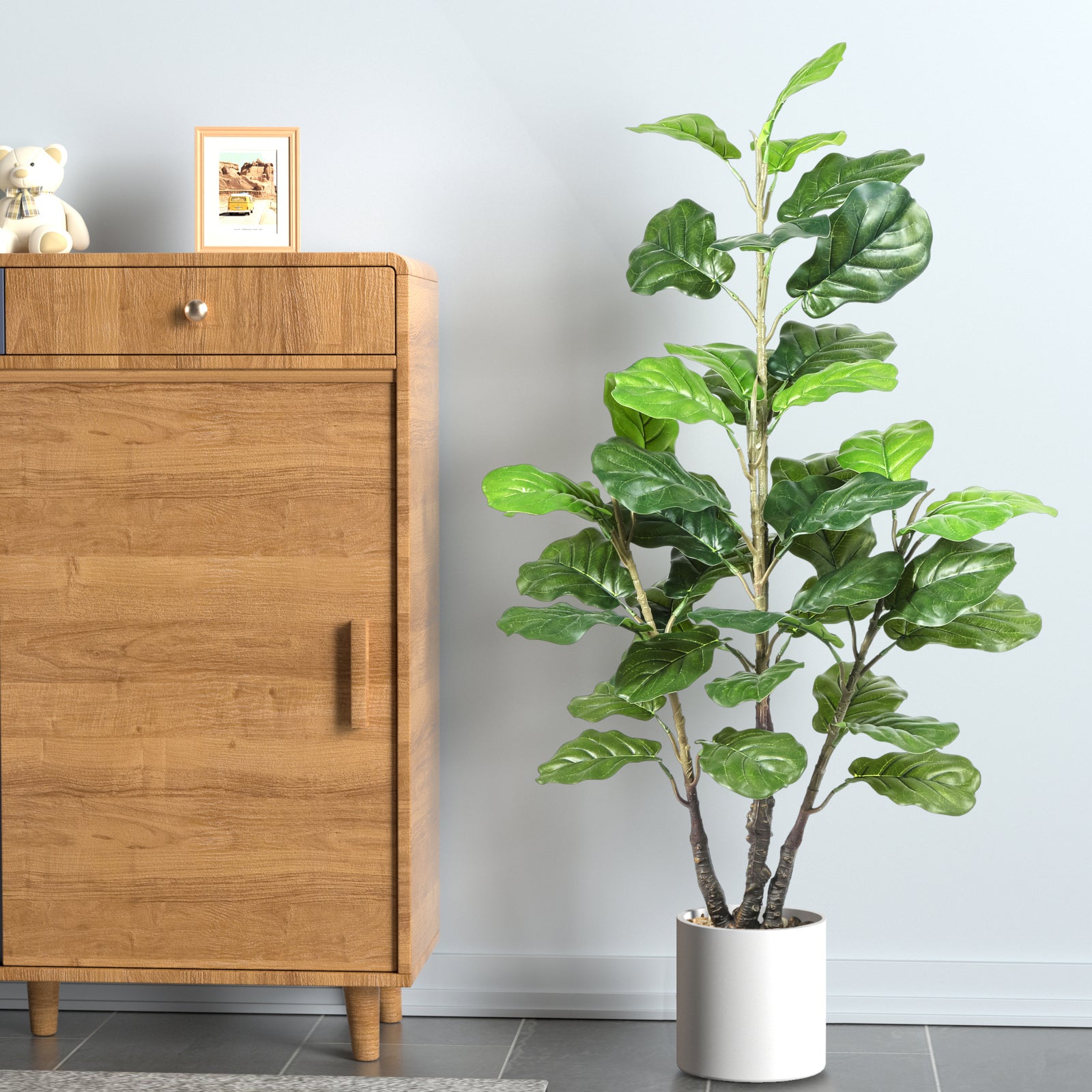 Fiddle Leaf with Ceramic Pot 5 feet