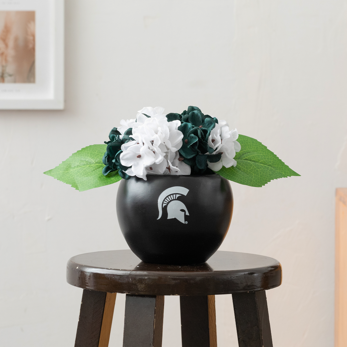 MSU Spartan Faux Hydrangea
