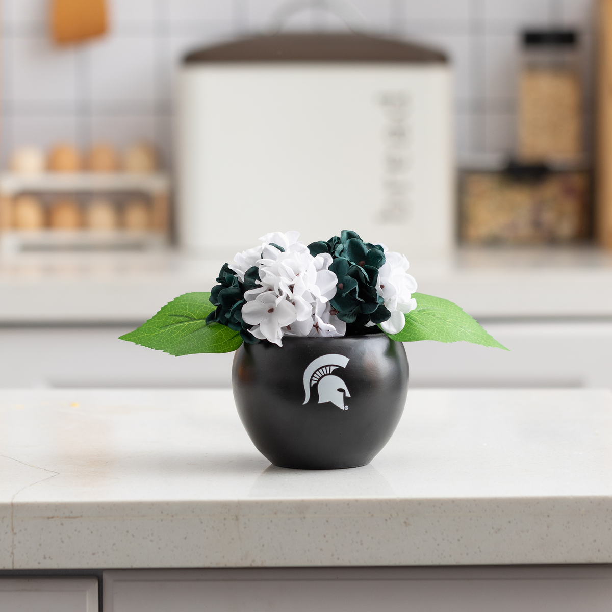 MSU Spartan Faux Hydrangea