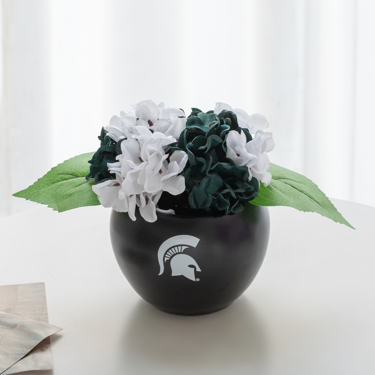 MSU Spartan Faux Hydrangea