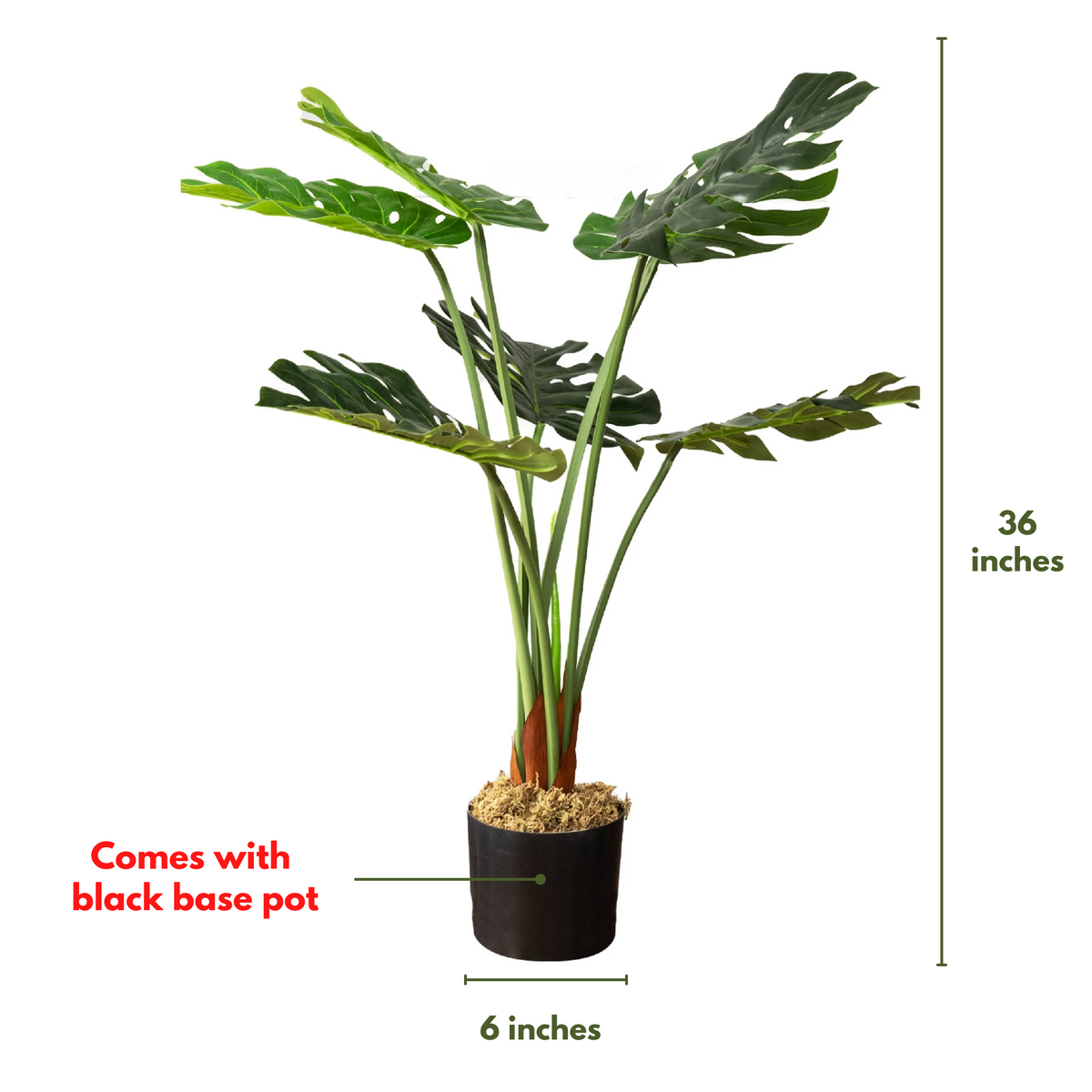 Artificial Monstera Plant 3 Feet