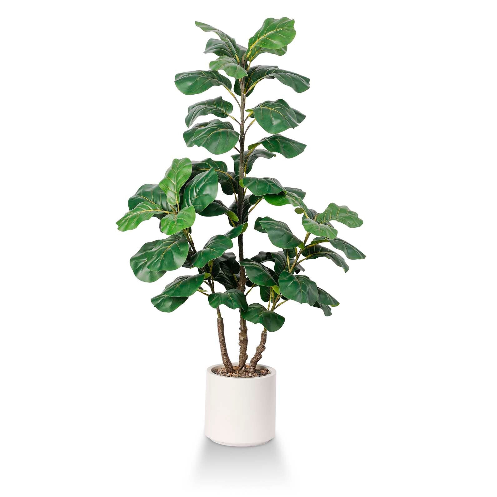 4 foot fiddle leaf fig tree Faux Fiddle Leaf 4 feet with pot