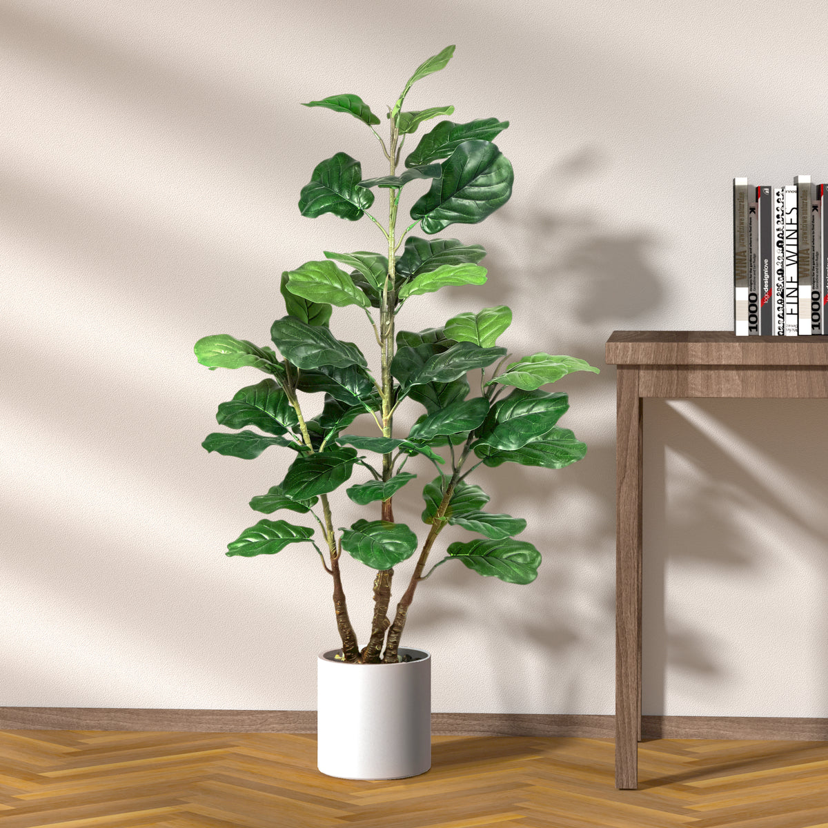 Faux Fiddle Leaf 4 Feet with Pot