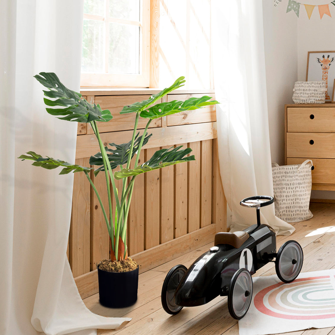 Artificial Monstera Plant 3 Feet
